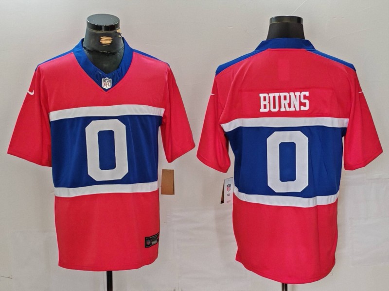 Men's New York Giants Brian Burns #0 Century Red Alternate Jersey
